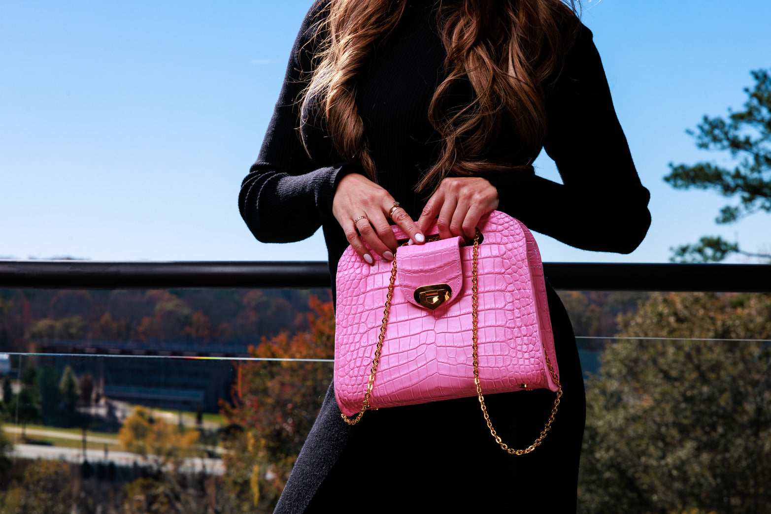 Taormina Pink Crocodile