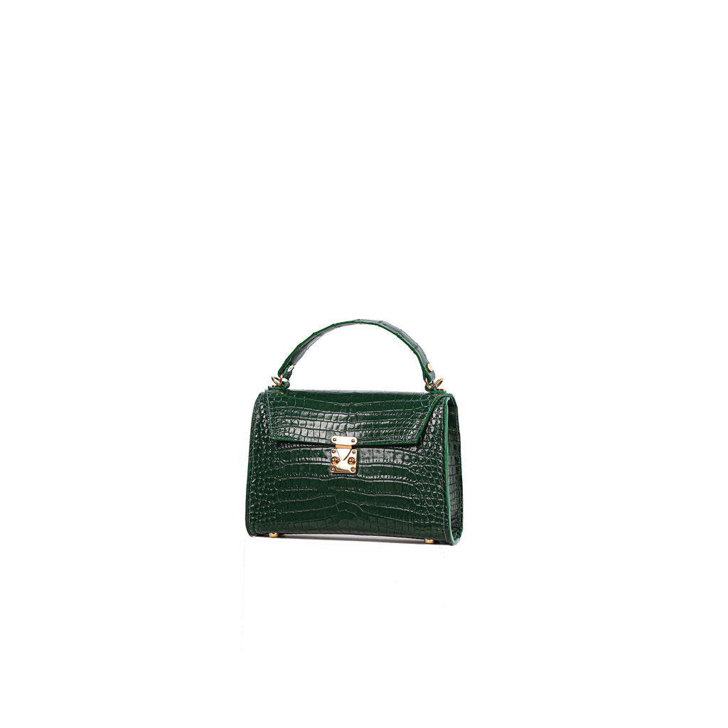Aya Dark Green Crocodile